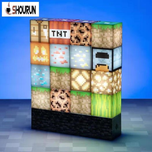 SN Đèn Ngủ Minecraft Đèn Nối Mới Lạ Sáng Tạo, Đèn LED Cho Phòng Ngủ Phòng Khách