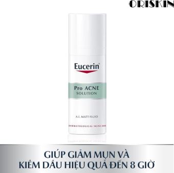 EUCERIN KEM DƯỠNG KIỀM DẦU GIẢM MỤN PRO ACNE A.I MATT FLUID 50ML