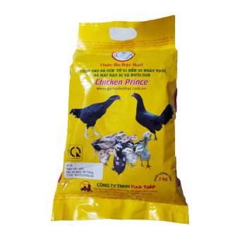 Thức Ăn Cho Gà Con Gà Mái Hậu Bị Và Nuôi Con Chicken Prince 2kg - Cám Gà Cao Cấp Vinasake
