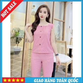 💥HÀNG MỚI💥 Bộ Mặc Nhà Cổ Vuông Dễ Thương Lụa Giấy Mềm Mại