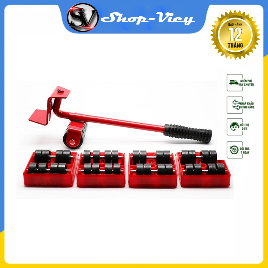 Bộ Dụng Cụ Nâng Và Di Chuyển Đồ Đạc Thông Minh - Dụng Cụ Di Chuyển  Đồ Đạc Đa Năng - Hỗ Trợ Di Chuyển Vật Nặng Nhanh Chóng Chịu Lực Được 100Kg