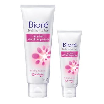 Sữa Rửa Mặt Bioré Sạch Nhờn & Lỗ Chân Lông Nhỏ Mịn 100g Skin Caring Facial Foam