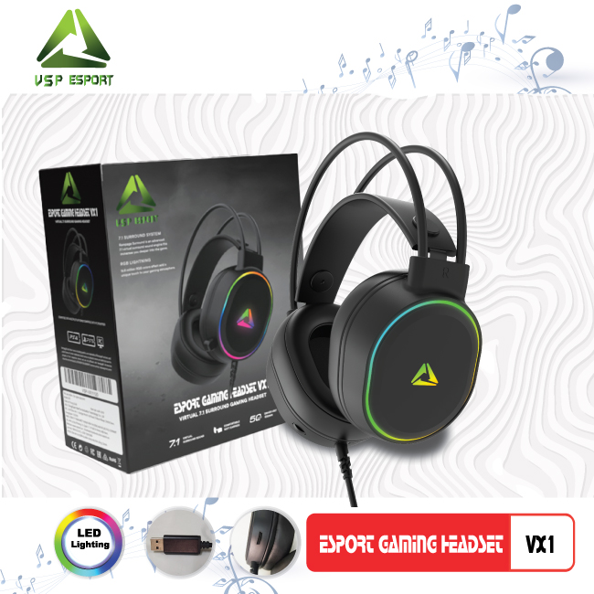 Tai nghe vsp esport gaming vx1 7.1 surround led tai nghe chuyên game vsp esport 7.1 led vx1 có mic tai nghe vsp esport gaming vx1 7.1 tai nghe vsp esport gaming vx1 7.1 có dây new tai nghe vsp esport gaming vx1 7.1 surround led