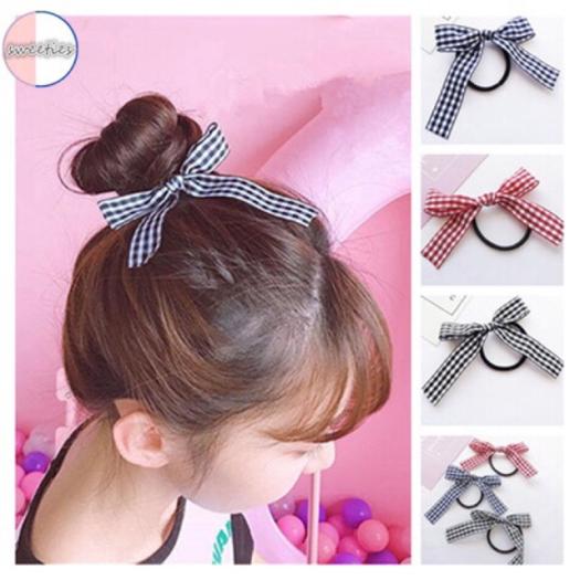 Dây buộc tóc nữ nơ xinh Hàn Quốc Dây cột tóc nữ nơ lụa xinh