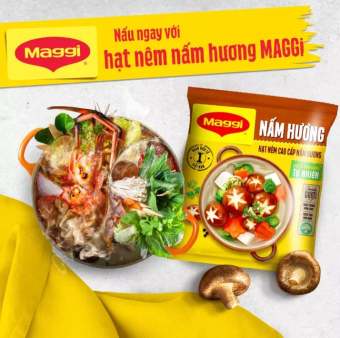 Combo 2 bịch Hạt nêm nấm hương chay Maggi 450g