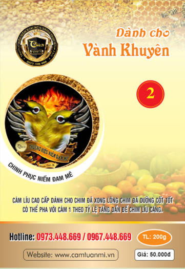 Cám Khuyên líu thương hiệu Tuấn Mi ( gói 200g)