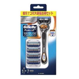 Bộ Dao Cạo Râu Và 7 Lưỡi Dao Cạo Gillette Fusion Proglide - Nhật Bản