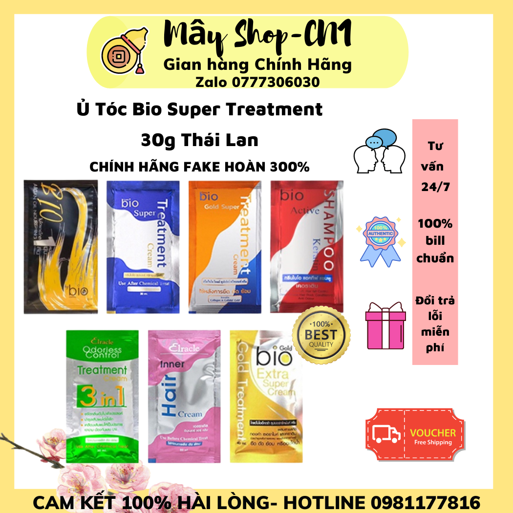 Kem ủ tóc bio super treatment 30g thái lan