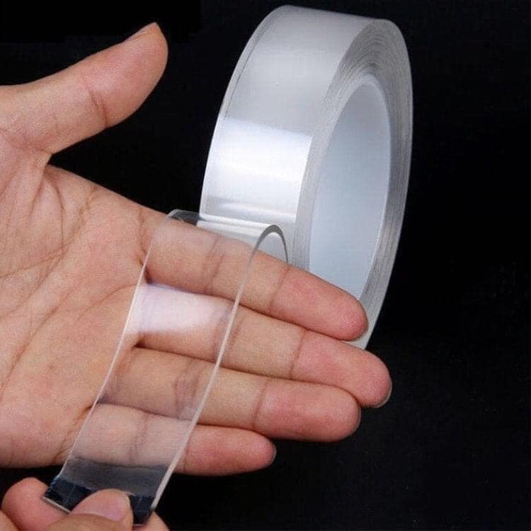 Cuộn keo 2 mặt silicon siêu dính trong suốt