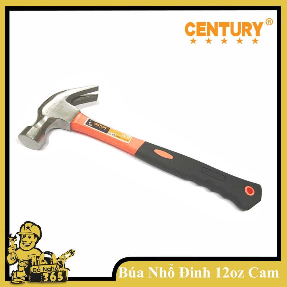 Búa nhổ đinh century 12oz cán nhựa đỏ, búa cạy đinh, búa đóng đinh, búa cán nhựa 12oz