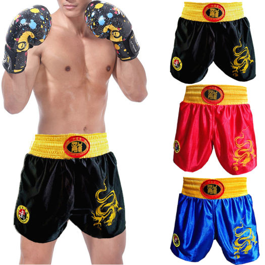 Beach Quần Short Quần Đùi MMA Nam Polyester Muay Thai UFC K1 Kongfu Tkd Kick-Boxing, Quần Đùi Đấm Bốc Muay Thái Pantalones Mma Bule Boxeo MMA Tiger Kickboxing Boxeo Sanda Thêu Chiến Đấu