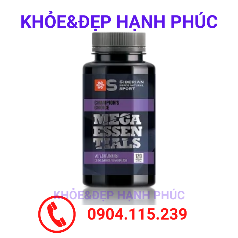 Siberian Super Natural Sport Mega Essentials – 120 viên/lọ