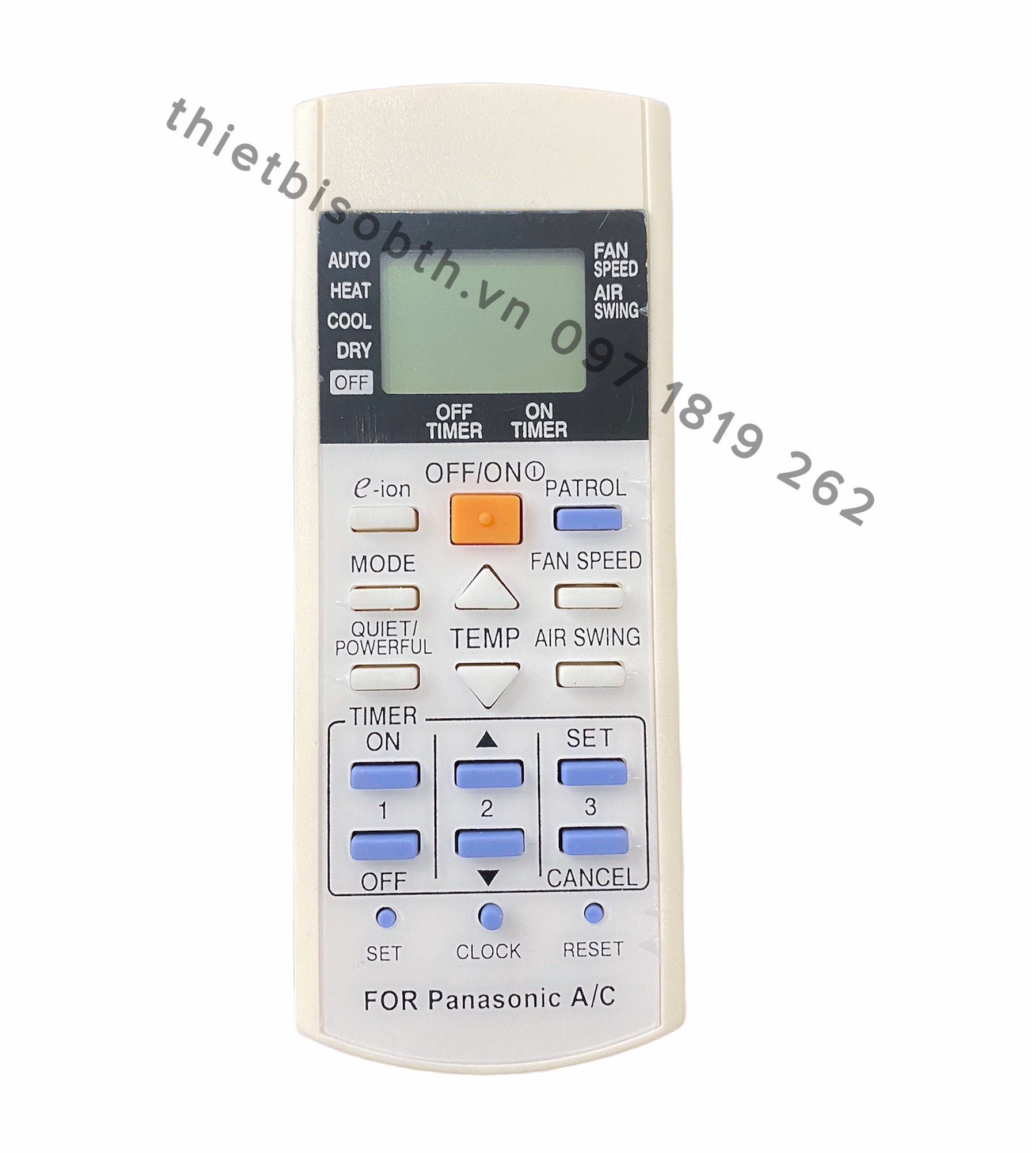 Điều khiển điều hòa panasonic thường 1 chiều