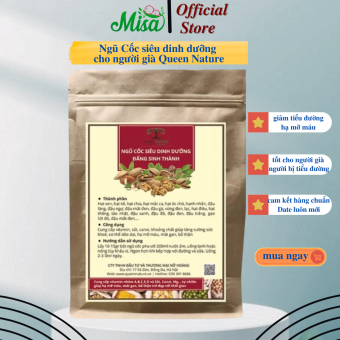Bột Ngũ Cốc Dinh Dưỡng Dành Cho Người gìa Người Lớn Tuổi , Ngũ Cốc Dành Cho Người Tiểu Đường Ngũ Cốc cho người cao tuổi Queen Nature -Misa MB Care