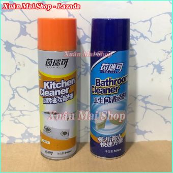 Bình Xịt Tẩy Rửa Đa Năng Nhà Bếp Nhà Tắm - Sạch Sáng - Chai Xịt Tẩy Nhà Tắm Đa Năng - Tẩy Rửa Nhà Bếp Dạng Bọt - Rửa Chai Xịt Tẩy Rửa Nhà Bếp Kitchen Cleaner