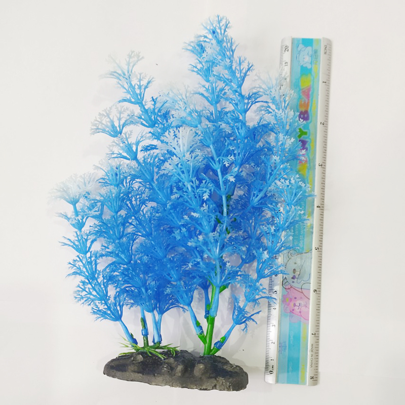 Cây mini 20 x 6 cm tiểu cảnh Xanh dương cho bể cá bơi tung tăng