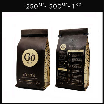 Gu CỔ ĐIỂN (đắng mạnh)- Cà phê rang xay nguyên chất- 100% Robusta rang đậm - Gờ cafe