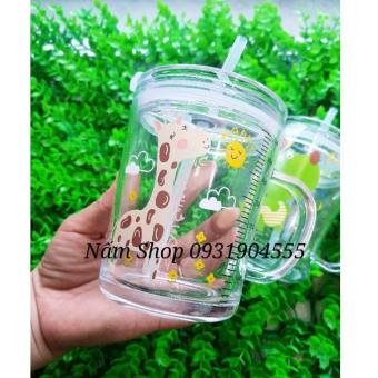 Cốc thủy tinh pha sữa/ uống nước có vạch chia ml