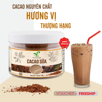 Bột CACAO SỮA 250g hòa tan 3 in 1 - VY PHỤNG TEA & COFFEE  đậm đà thơm ngondùng pha uống liền đặc biệt không pha trộn hương liệu 100% từ cacao nguyên chất