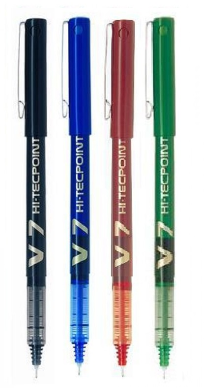 Pilot Precise V7 Fine Premium Capped Rolling Ball Pens - Bar-coded