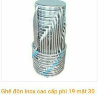 COM BO 10 GHẾ CAO 50 INOX 304 CAO CẤP DÀY 1LY
