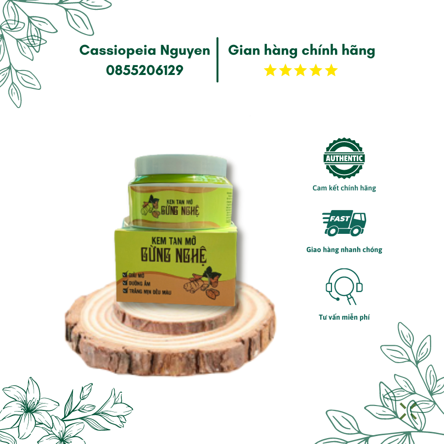 Kem tan mỡ gừng nghệ giúp giảm nhanh mỡ bụng, kể cả mỡ bụng lâu năm
