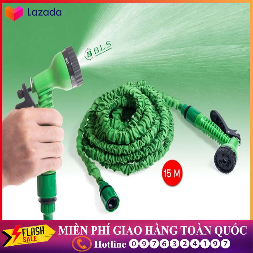 Vòi xịt nước giãn nở thông minh Magic Hose 30m vòi xịt rửa xe co giãn vòi tưới cây.Siêu co giãn nhiều chế độ phun khác nhau. Bảo hành 12 tháng.
