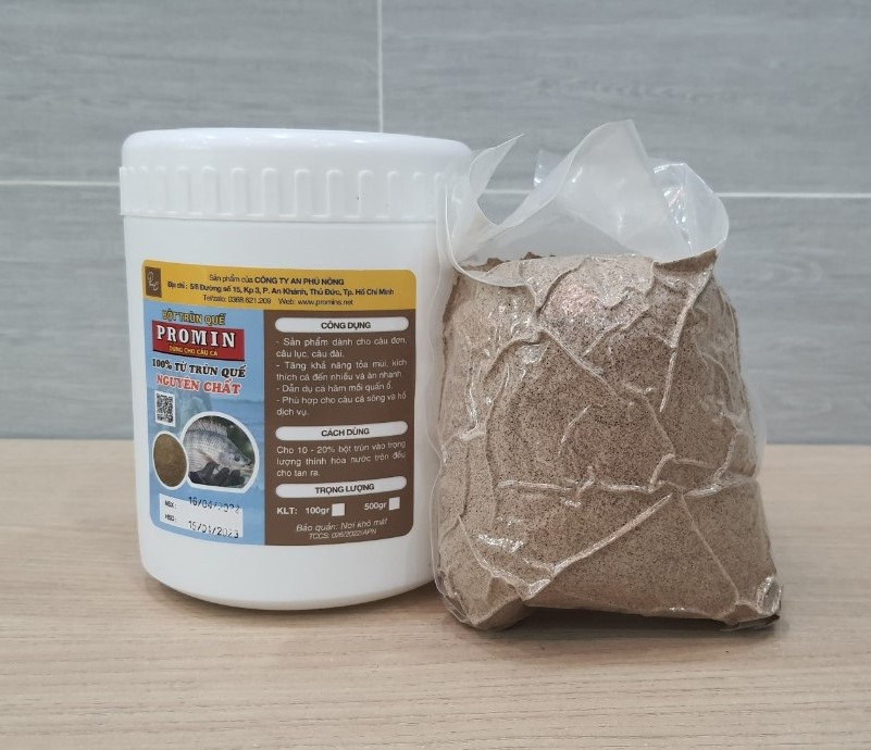 Bột trùn quế làm mồi câu cá hộp 500gr