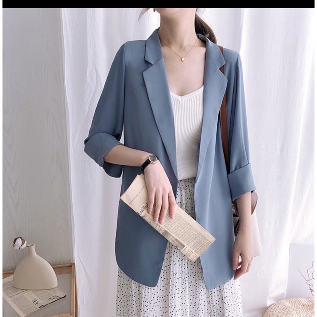 SET Áo vest blazer dáng suông