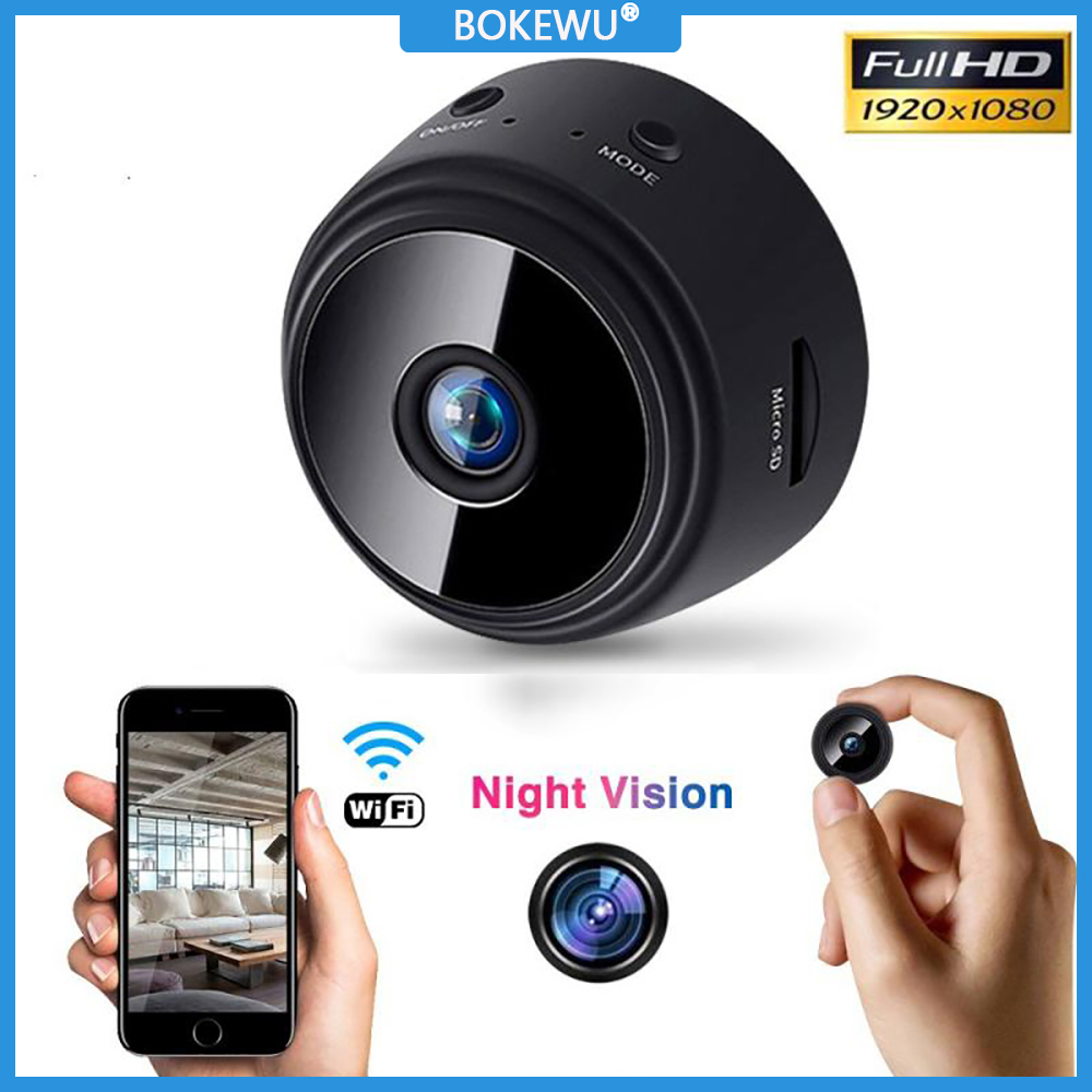 BOKEWU A9 Camera Mini Tầm Nhìn Ban Đêm Camera IP 1080P HD Máy Quay Mini Giám Sát Không Dây Camera WiFi Máy Quay Video