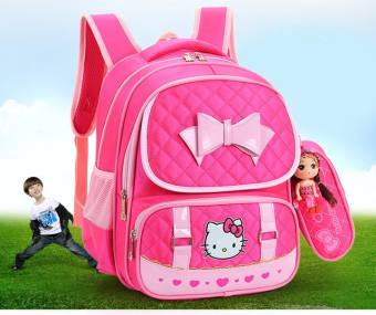 Balo Học Sinh Tiểu Học Hello Kitty, Balo Cho Bé Học Cấp Một Chống Thấm Nước, Cặp Học Sinh Trẻ Em Cao Cấp