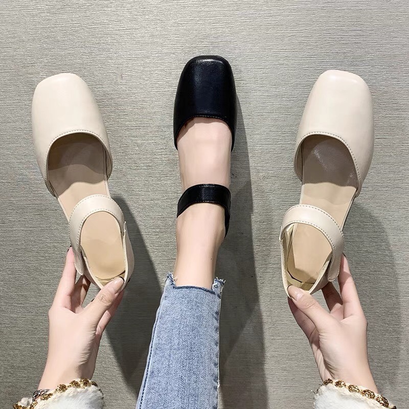 Giày bệt sandal nữ quai dán mẫu mới hot hit e5
