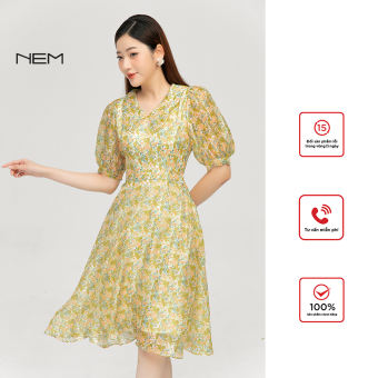 Đầm công sở NEM Fashion tay ngắn D40882
