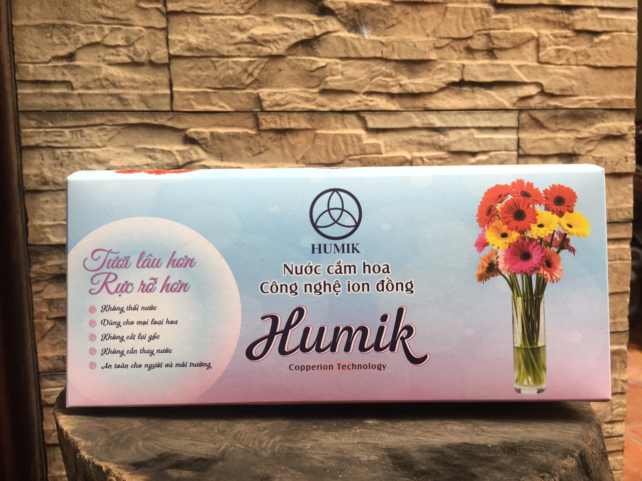 Nước dưỡng hoa humik hộp 100 gói 10ml