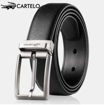 Thắt lưng nam 126, thắt lưng da bò khoá kim, dây lưng nam da đẹp, dây nịt cao cấp - [GINKA]