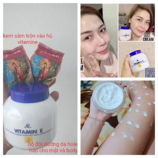 Kem Vitamin E dưỡng ẩm trắng da Thái Lan