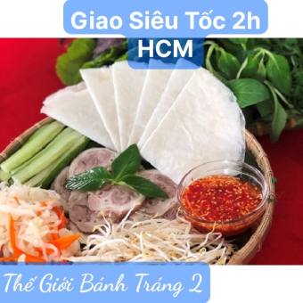 bánh tráng phơi sương Hoàng Ty cuốn thịt luộc