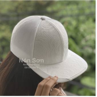 Nón Sơn Snapback Họa Tiết Thêu 3D hoa văn mỏ ngang bằng phong cách hip hop / Nón Snapback Nón Sơn chính hãng