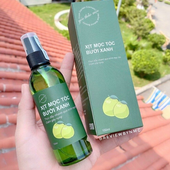 CHAI XỊT MỌC TÓC BƯỞI XANH, KÍCH THÍCH MỌC TÓC HIỆU QUẢ SAU 2 TUẦN 100ML