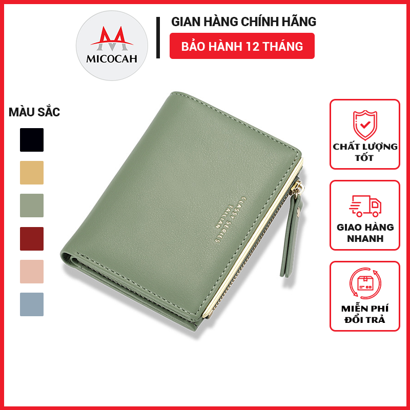 Ví Nữ Ngắn Mini Cầm Tay TAILIAN Bóp Nữ Thời Trang Đựng Tiền Đựng Thẻ Da Cao Cấp Nhiều Ngăn Tiện Dụng Siêu Đẹp Giá Rẻ TL04 - Micocah Mall