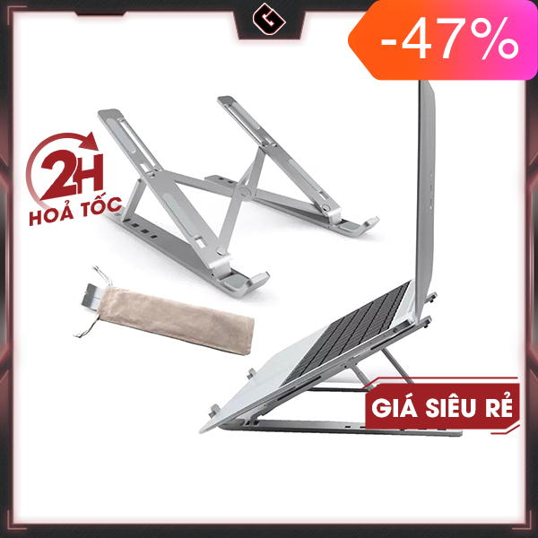 Giá đỡ laptop - macbook - ipad nhôm có điều chỉnh độ cao