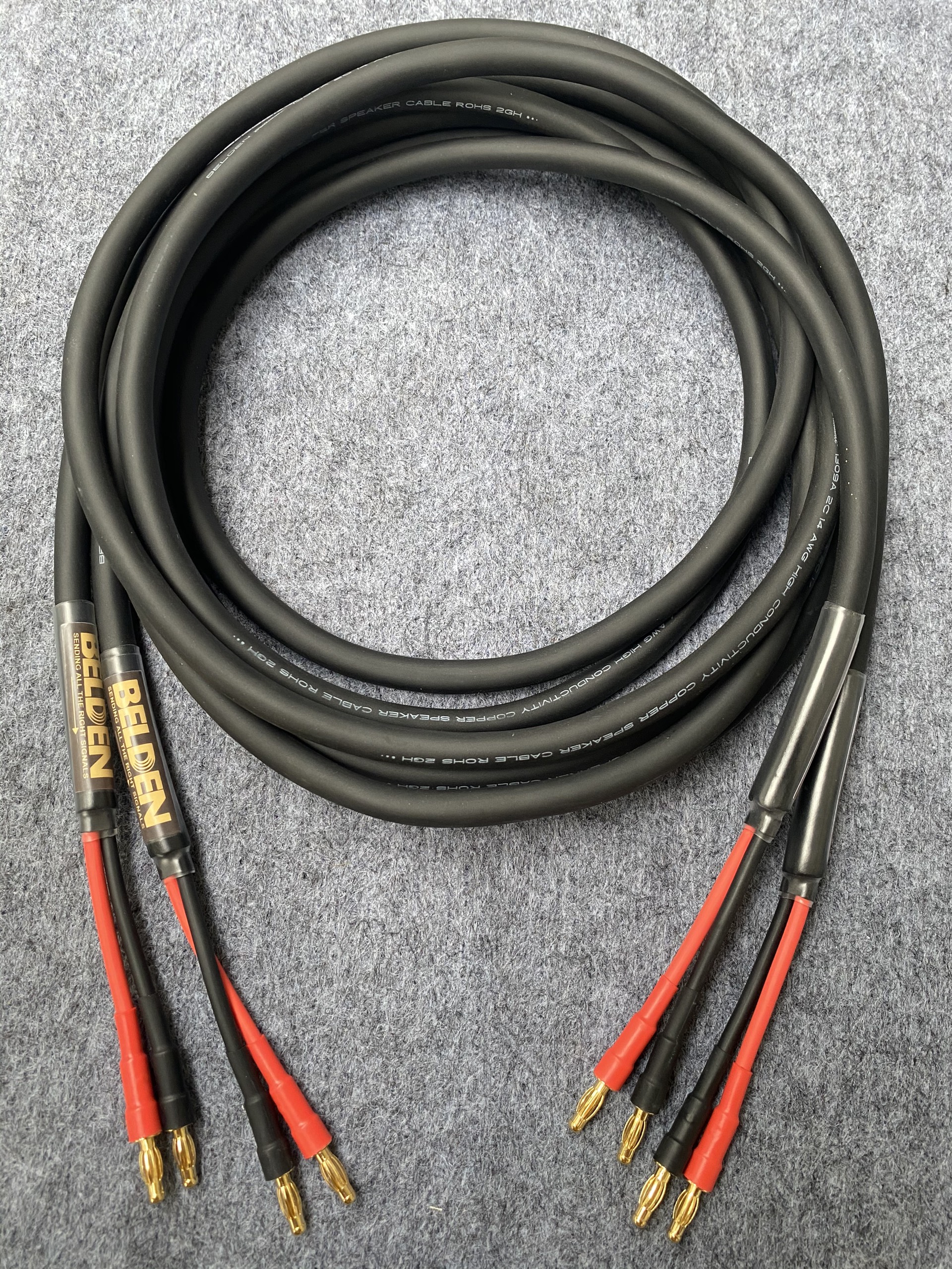 Dây loa bãi mỹ - belden brilliance 1309a 2c 14 awg speaker cable dài mỗi vế 2.5m màu đen