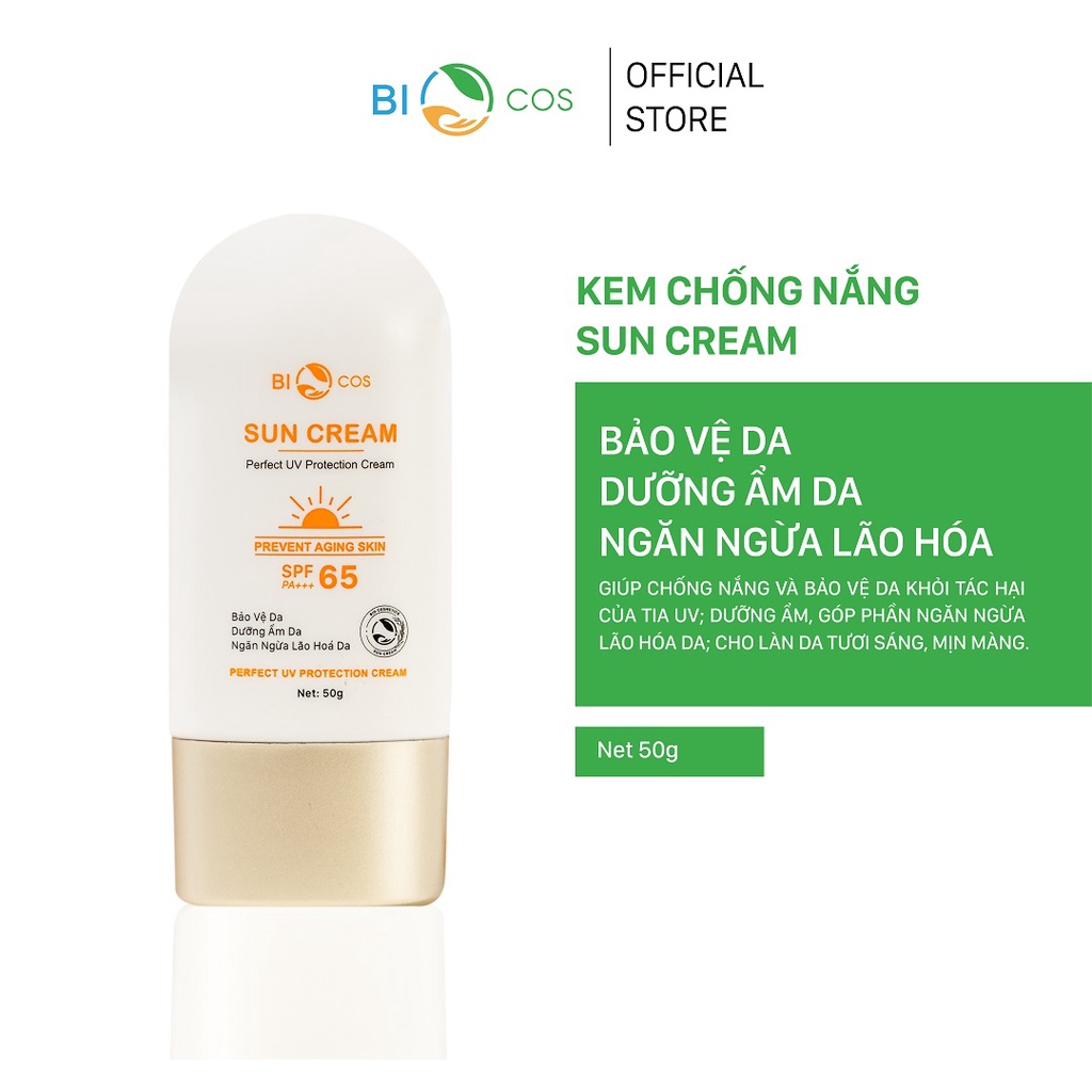 Kem chống nắng biocos sun cream spf65+++
