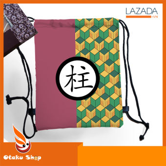 Ba lô túi rút in hình anime Kimetsu no Yaiba - Demon Slayer - Lưỡi gươm Diệt Quỷ Mẫu Giyuu