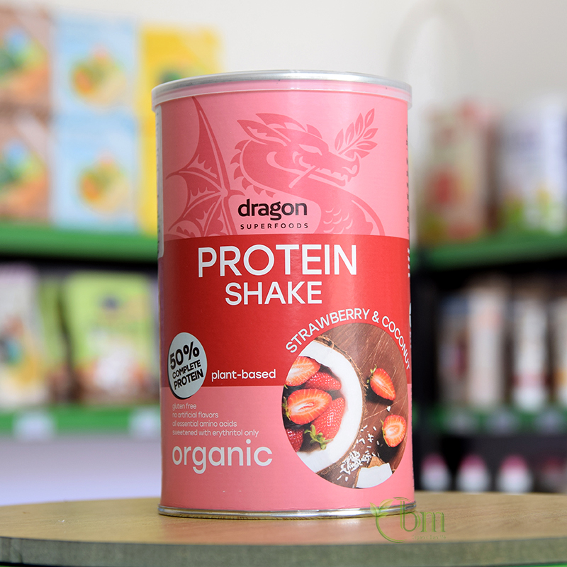 Bột protein shake thực vật hữu cơ nhiều vị Dragon Superfoods 500gr