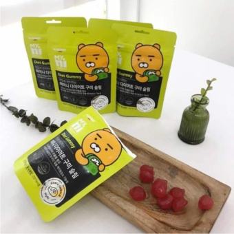 Kẹo Táo Giảm Cân Myni Selfcare Diet Gummy ILDONG Hàn Quốc Gói 12 Viên