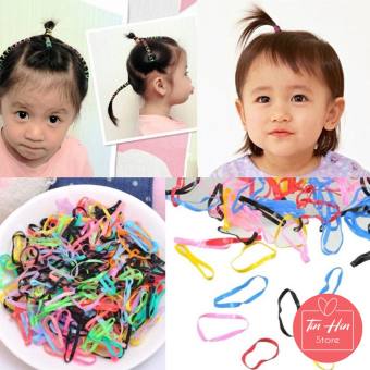 Dây thun buộc tóc co giãn nhiều màu