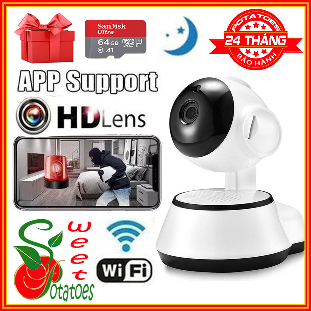 [Rẻ Vô Đối] Camera Giám Sát An Ninh WiFi Full HD Camera Mini IP 1080P Camera Ân AVI Cho Android/IOS Camera An Ninh Từ Xa Camera Giám Sát Wifi Cho Gia Đình, Văn Phòng
