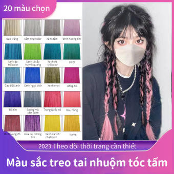 Tóc giả đẹp tóc kẹp dài thẳng light 65cm lọn nhiều màu phong cách hàn quốc galistore cho phụ nữ tóc