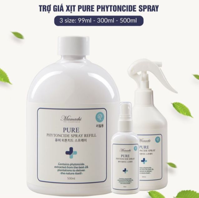 Xịt Khuẩn Nguyên Chất Thanh Lọc Và Làm Sạch Không Khí, Đồ Dùng, Xua Đuổi Mũi, Côn Trùng, Ức Chế Vi Khuẩn, Bảo Vệ Hô Hấp, Giảm Căng Thẳng Chính Hãng MAMACHI 500ml/300ml/99ml – Pure Phytoncide